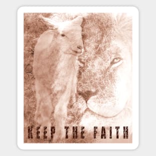 The Lion And The Lamb Magnet